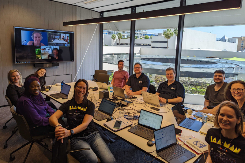 IAA staff members at a strategy session