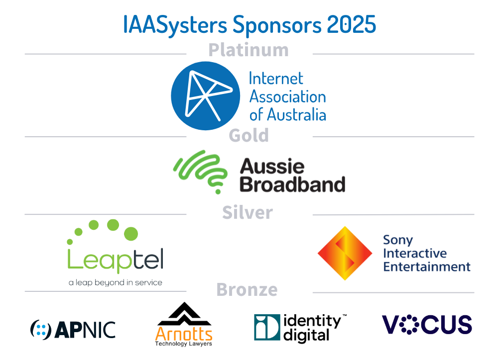 List of IAASysters sponsors for 2025