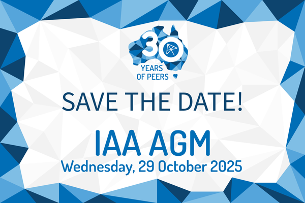 IAA AGM 29 October 2025 - save the date!